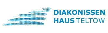 Logo des Diakonissenhauses Teltow mit stilisierten Gebäuden und Schriftzug.